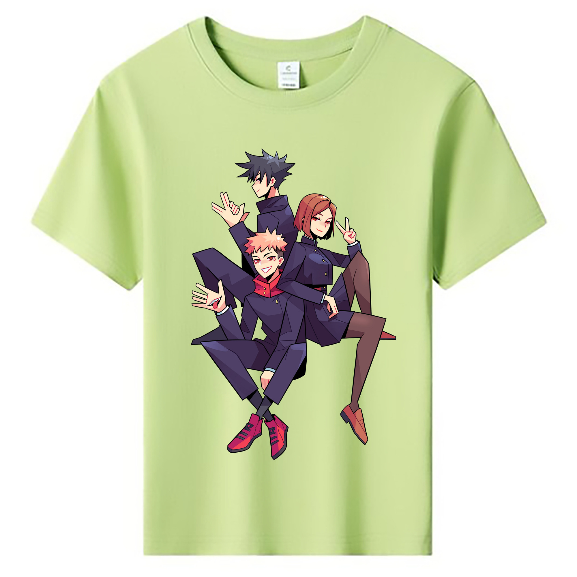 （画像用） 呪術廻戦 Jujutsu Kaisen 綿100％キッズTシャツ（フロントプリント）